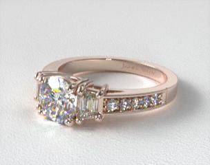 Rose gold engagement ring